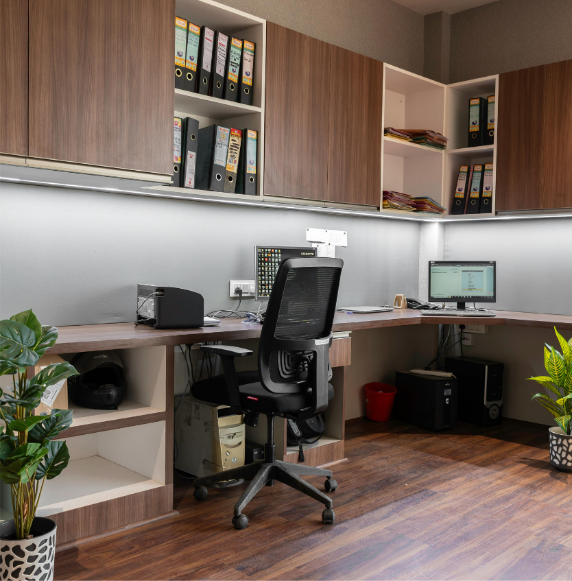 Home office em marcenaria sob medida
